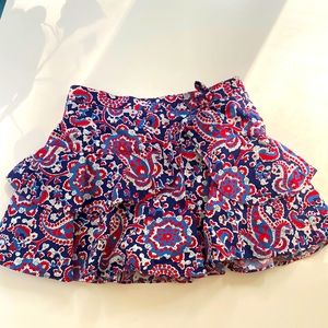 Beautiful Girls M Ellie Kai batik print skirt w shorts underneath
